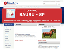 Tablet Screenshot of bioembryo.com.br
